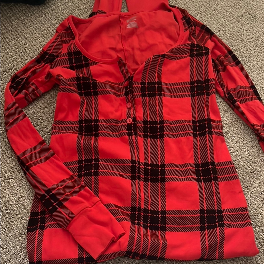 Victoria's Secret Pink Red Sleep Onesie
